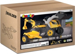 Tracteur à pédales Builder Max avec pelle et remorque