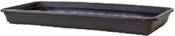 Soucoupe en plastique pour jardinière Lobelia 50 cm marron