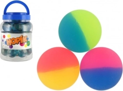 Balle rebondissante arc-en-ciel de 6 cm dans une boîte - 1 pièce