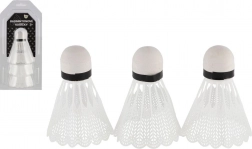 Volants de badminton blancs 3 pcs en plastique
