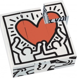 Vilac cubes en bois Keith Haring