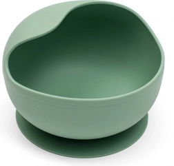 Bol en silicone pour enfant avec ventouse New Baby vert