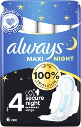 Always Classic Night Maxi serviettes hygiéniques nuit 6 pcs