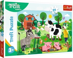 Puzzle 24 maxi La Famille Treflik à la campagne TREFL