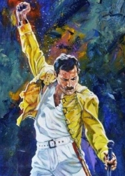 Peinture diamant Freddie Mercury 30 × 40 cm