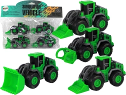 Ensemble de 4 Tracteurs Verts