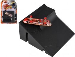 Skateboard à doigts avec rampe – fingerboard en plastique avec pièces à visser