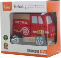 Puzzle en bois camion de pompiers VIGA