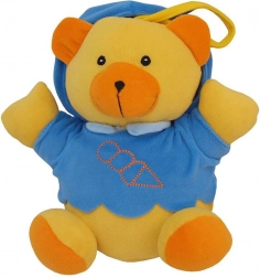 Ourson en peluche avec boîte à musique Baby Mix, bleu