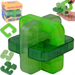 Casse-tête logique 3D Puzzle Lock – cube vert