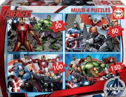 Educa Puzzle pour enfants Avengers 4-en-1