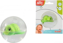 Petite tortue dans une sphère d'eau