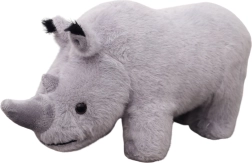 Rhinocéros peluche gris 30 cm