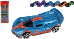 Set de petites voitures de sport 1:64, 6 pcs, métal et plastique, roue libre