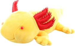 Axolotl en peluche jaune 30 cm éco-responsable