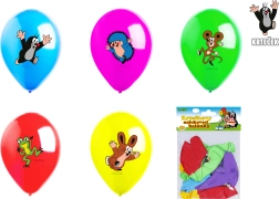 ballons gonflables La Petite Taupe et ses amis 30 cm, lot de 5 pièces