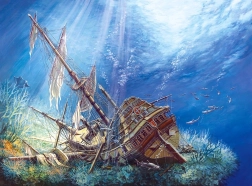 Puzzle Galion coulé 2000 pièces Castorland