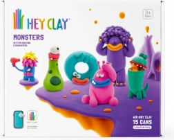 Hey Clay Monsters – kit de pâte mousse auto-durcissante pour enfants
