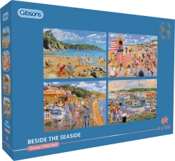 GIBSONS puzzle Au bord de la mer 4×500 pièces