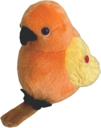 Oiseau en peluche parlant et chantant STEPPOS
