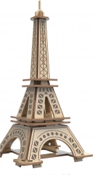 Puzzle 3D en bois TOUR EIFFEL avec set de peintures