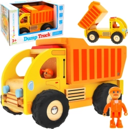 Camion benne en bois avec plateau basculant pour enfants