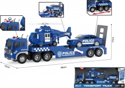 Dépanneuse de police 1:16 avec lumières, sons, voiture et hélicoptère