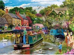 Puzzle Gibsons Détente au bord de la rivière 1000 pièces