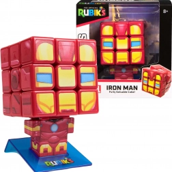 Rubik’s Cube 3x3 CUBERS MARVEL Iron Man avec support