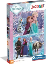 Puzzle Clementoni La Reine des Neiges 2×20 pièces