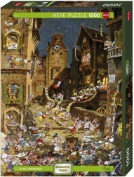 Puzzle 1000 pièces – ville romantique, nuit