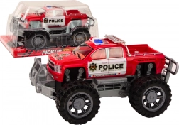 Pickup tout-terrain de police – voiture rouge à inertie