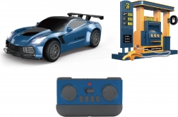 voiture RC avec effets de fumée et station-service 22 cm