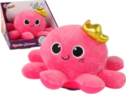Peluche pieuvre rose avec éclairage et sons