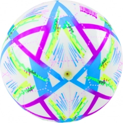 Balle en caoutchouc violette avec motifs voyants 24 cm