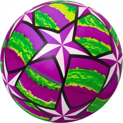 Balle en caoutchouc violette avec étoiles lumineuses 24 cm