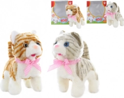 Chat en peluche marcheur avec son