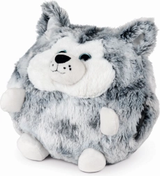 cozy noxxiez coussin en peluche chauffant 3 en 1 husky