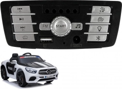 Panneau musical pour voiture électrique pour enfants Mercedes-AMG SL500 police