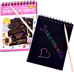 Carte à gratter arc-en-ciel avec baguette de dessin – Arc-en-ciel