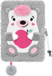 Mon petit ami hérisson Agenda peluche avec cadenas A5 96K 8982