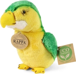 Perroquet en peluche vert 15 cm éco‑responsable