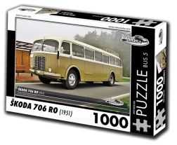 RETRO-AUTA Puzzle Autobus Škoda 706 RO (1951) 1000 pièces