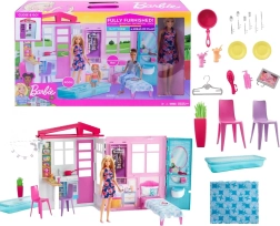 Maison Barbie avec accessoires et poupée