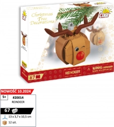 COBI décoration de Noël – renne au nez rouge
