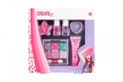 coffret de maquillage pour enfants create it! lila turquoise