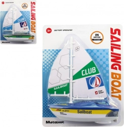 Voilier en plastique à piles
