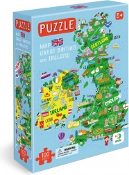 Puzzle carte de la Grande-Bretagne et de l’Irlande du Nord 100 pièces DODO