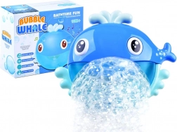 Baleine de bain à bulles avec mousse et mélodies