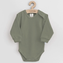 body bébé en coton New Baby vert